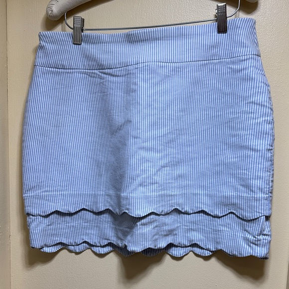 crown & ivy Dresses & Skirts - Crown & Ivy Light Blue Striped Mini Skort